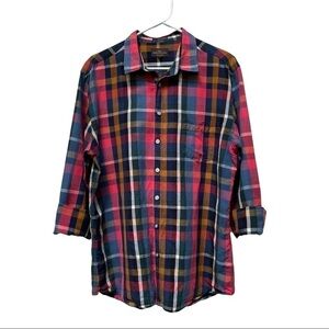 Rodd & Gunn Sports Fit Linen Long Sleeve Plaid Button Down Dress Shirt Fairlight